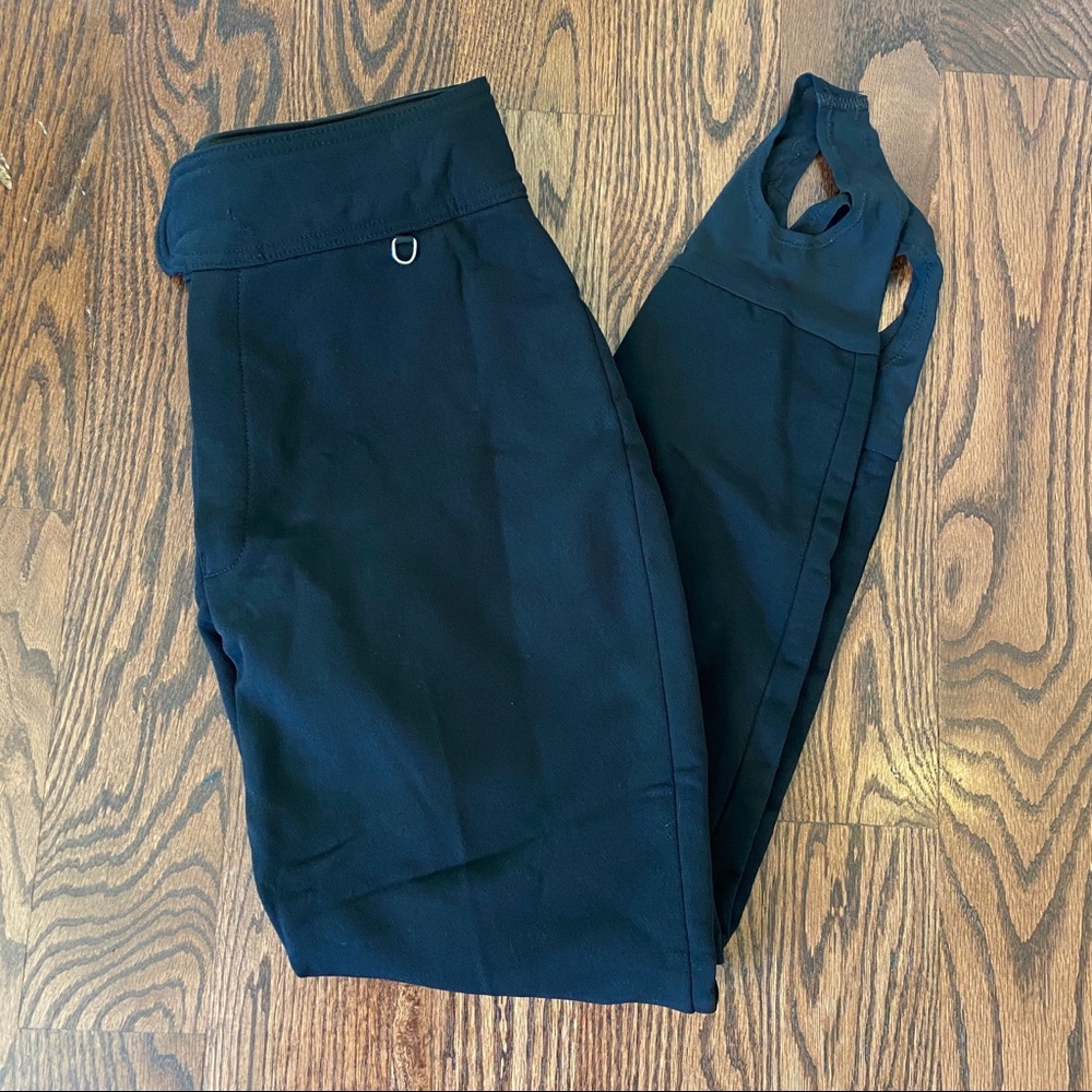 SCHOELLER- Black stirrup ski pants (Ladies 12)